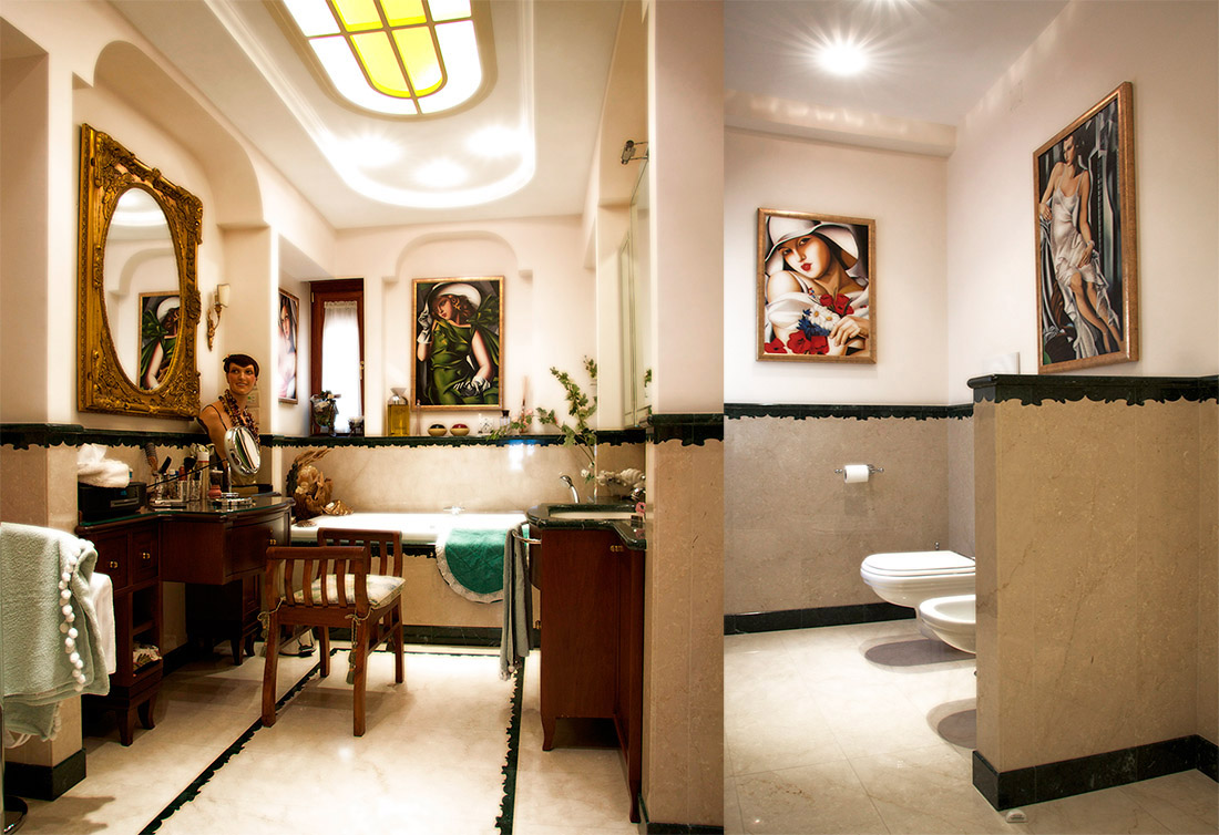 appartamento tamara bagno progetto posillipo classico di lusso