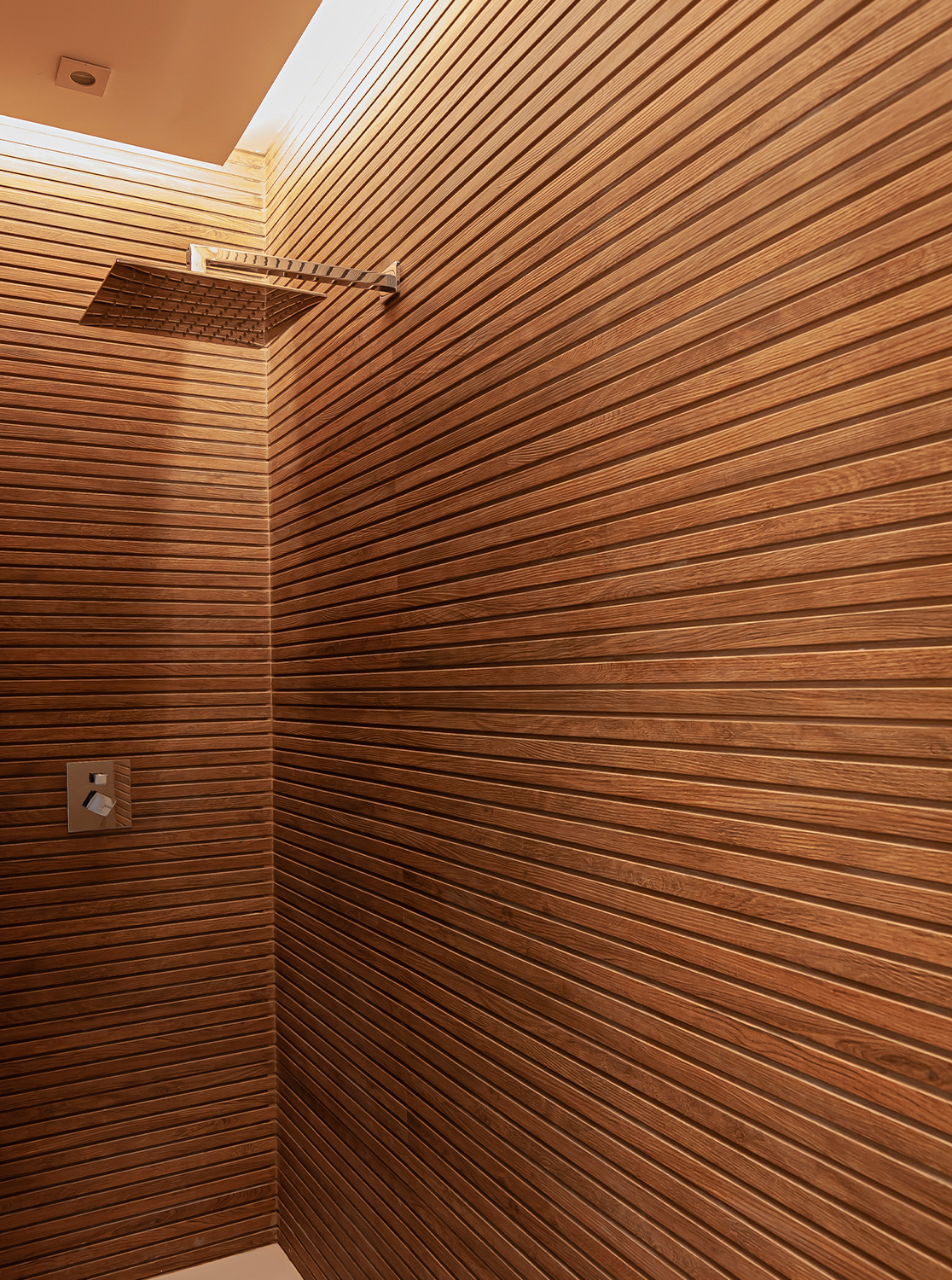 doccia minimale legno pucciarelli architfetti napoli design d'interni